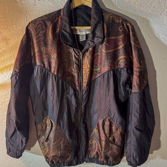 Urban Outfitters Jackets & Blazers - Vintage 80s/90s Lady Lavon Windbreaker Jacket, Small, Bold Pattern
